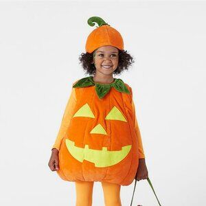 Pottery Barn Kids Glow In The Dark Pumpkin Halloween Costume Size 4-6